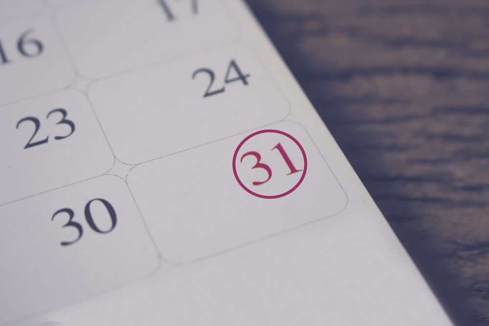 data de fechamento de folha