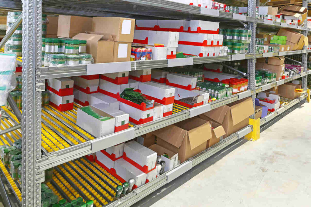 O que pode ser armazenado no flow rack